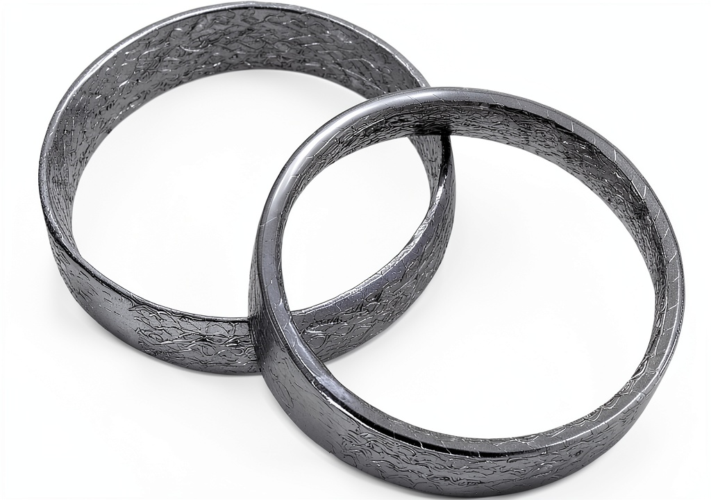 Installing Mofun exhaust gasket on a motorcycle exhaust port