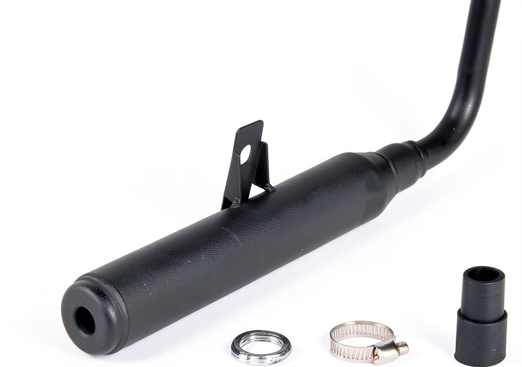 SUNQIAO PW50 muffler installed on a Yamaha Peewee 50 bike