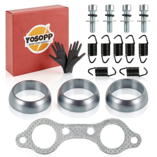 YOSOPP Powersports Exhaust Gasket – High Temp Silicone Seal-0